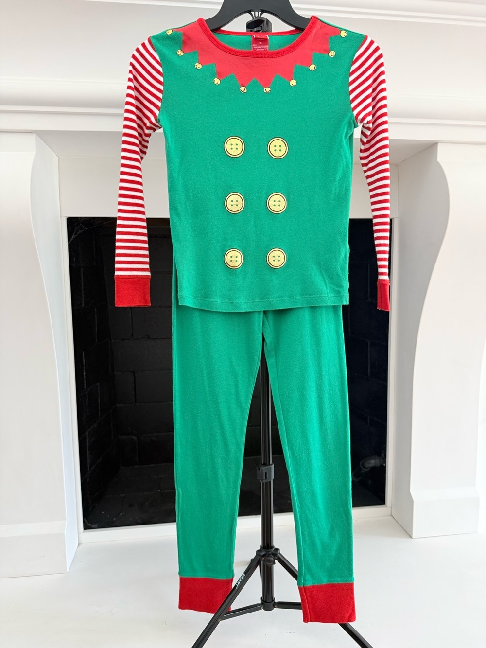 Target Kids Green & Red Elf Pajama Set- Kids 10